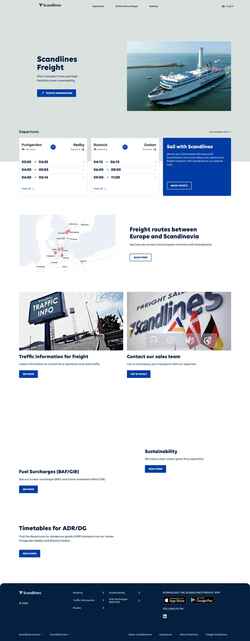 Screenshot freight.scandlines.com