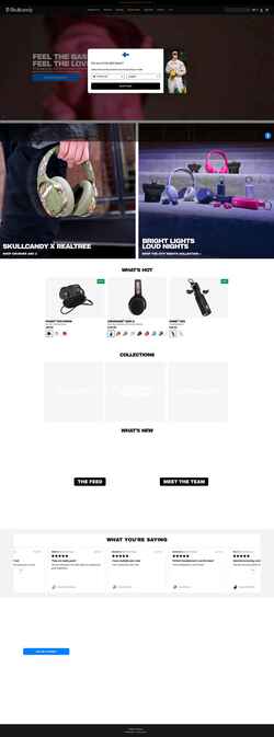 Schermata www.skullcandy.eu