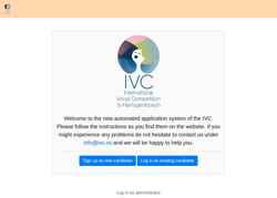 Snímek obrazovky backoffice.ivc.nu