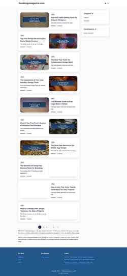 Screenshot freedesignmagazine.com