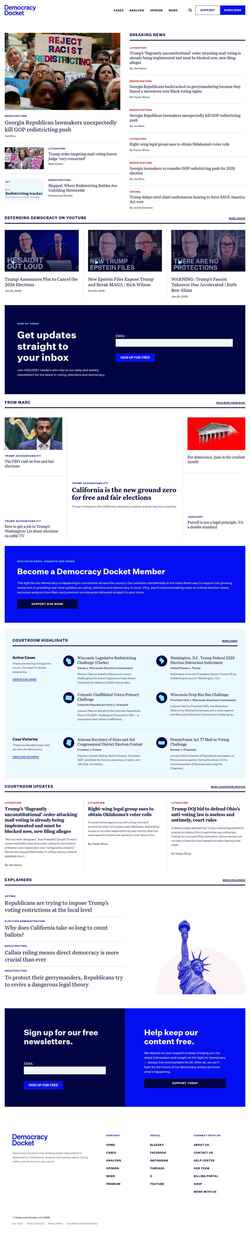 Ekran görüntüsü www.democracydocket.com