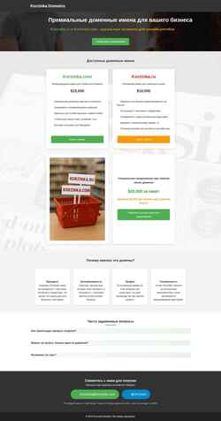 Screenshot korzinka.com