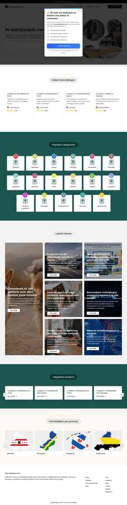 Screenshot bedrijven.com