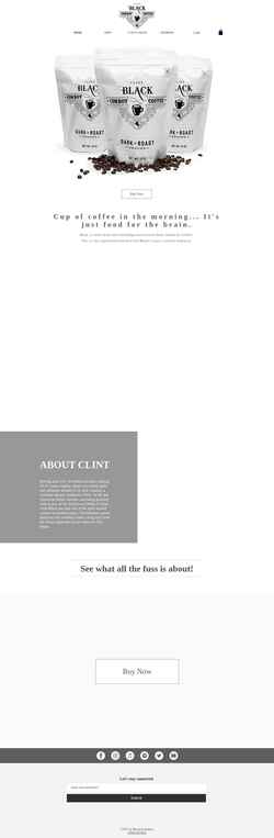 Screenshot www.clintblackcoffee.com