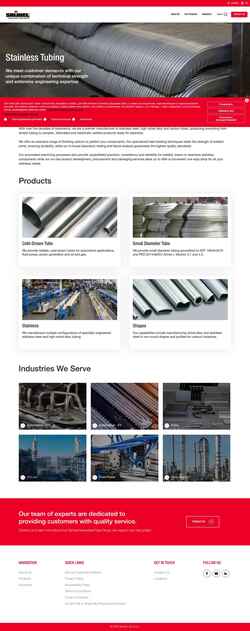 Screenshot www.samuelatgstainless.com