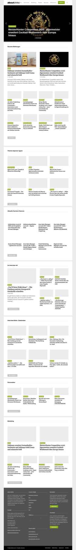 Снимак екрана www.about-drinks.com