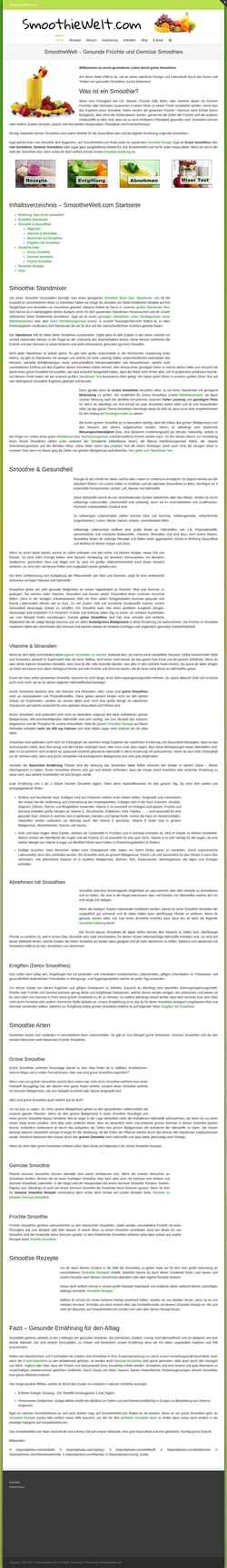 Screenshot smoothiewelt.com