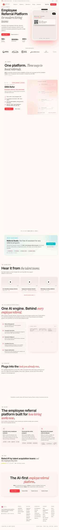 Screenshot erinapp.com