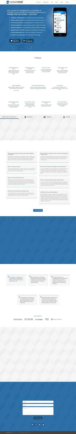 Captură de ecran contactmesh.com
