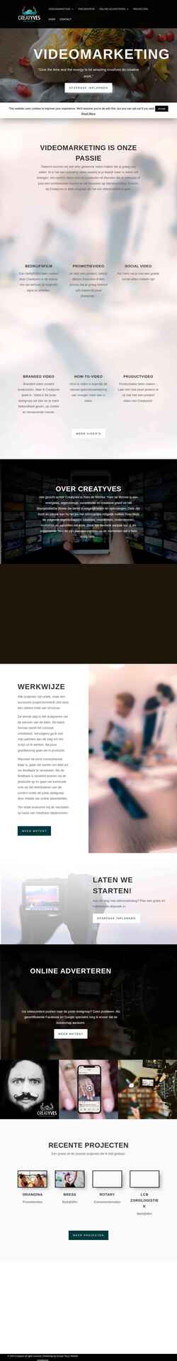 Screenshot creatyves.nl