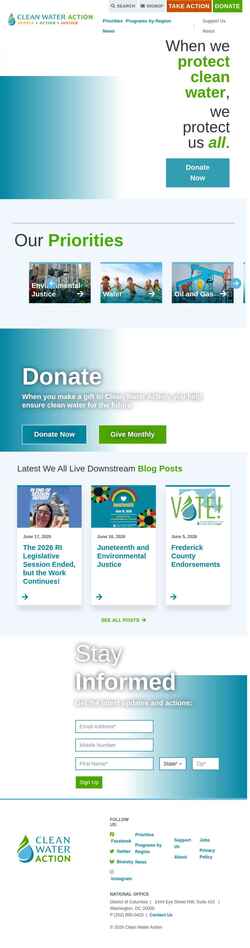 Schermafbeelding cleanwater.org