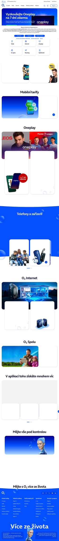 Screenshot www.o2.cz