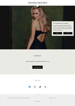 Screenshot officialamandaholden.com