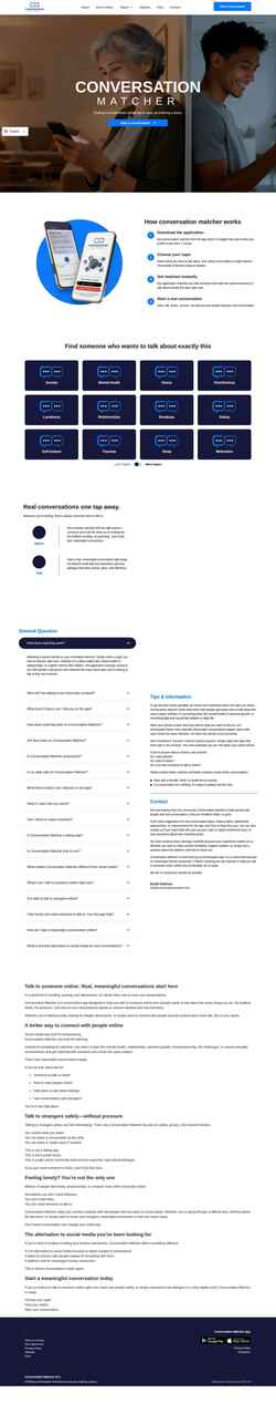 Képernyőkép conversationmatcher.com