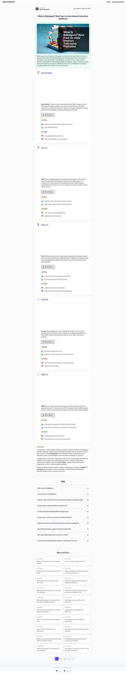 Снимак екрана www.babelgum.com