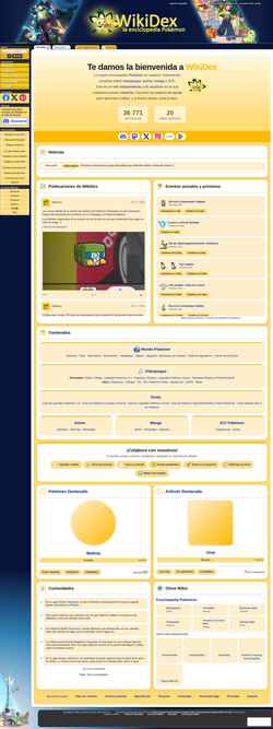 Snímek obrazovky www.wikidex.net
