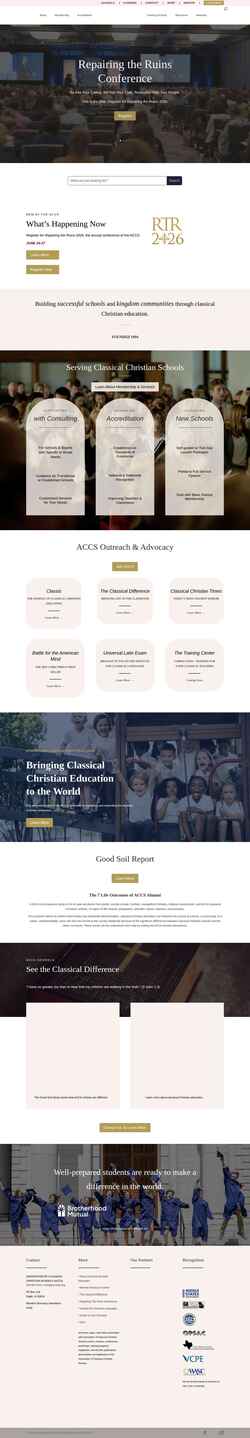Ekrānuzņēmums classicalchristian.org