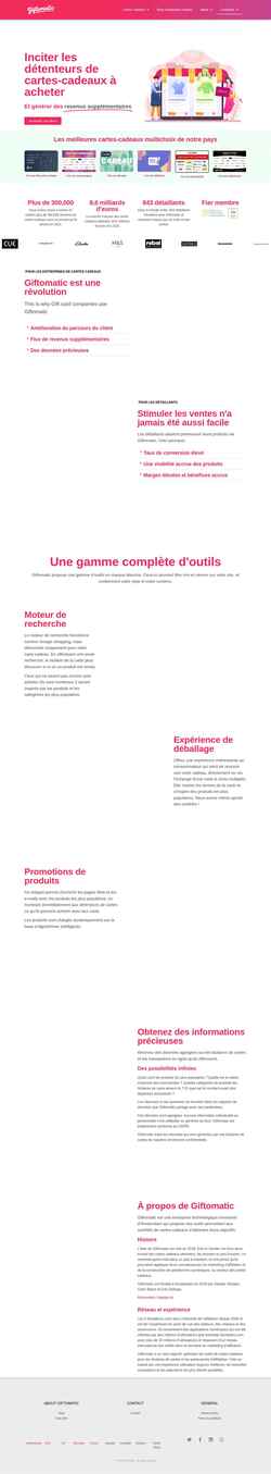 Screenshot www.giftomatic.fr