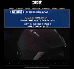 Schermata shoei.com.au