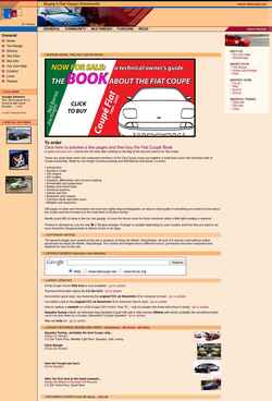 Zrzut ekranu fiatcoupe.net