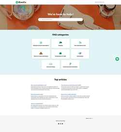 Zrzut ekranu support.kiwico.com