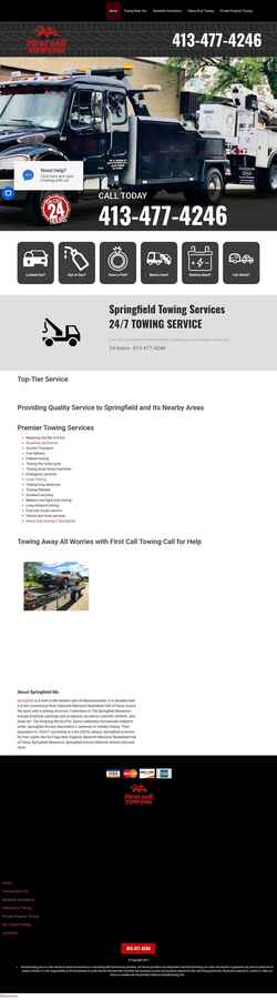 Screenshot firstcall-towing.com