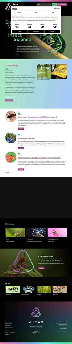 Snímek obrazovky www.royensoc.co.uk
