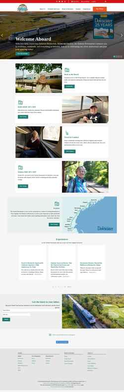 Snímek obrazovky amtrakdowneaster.com