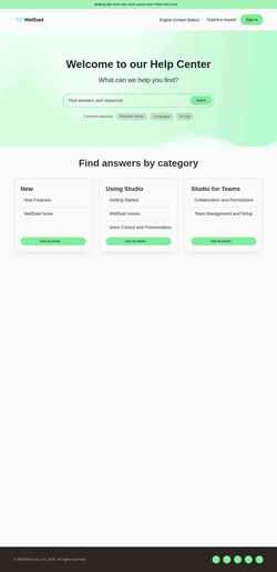 Posnetek zaslona help.wellsaid.io