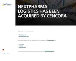 Screenshot nextpharma-logistics.com