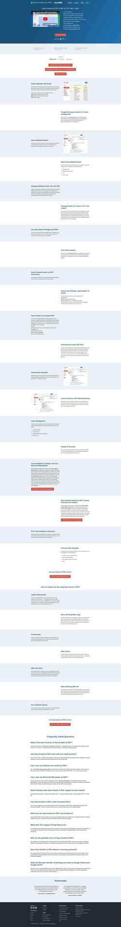 Schermata www.save-emails-as-pdf.com