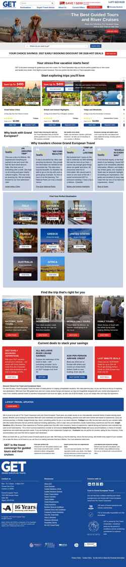 Captură de ecran www.getours.com