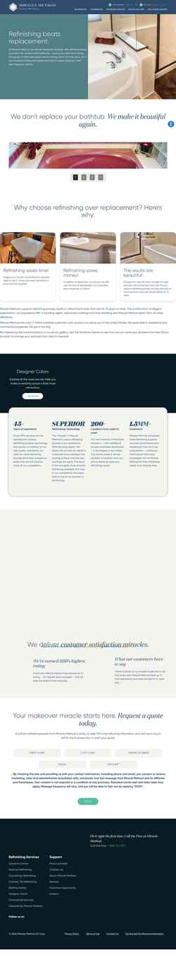 Screenshot www.miraclemethod.com