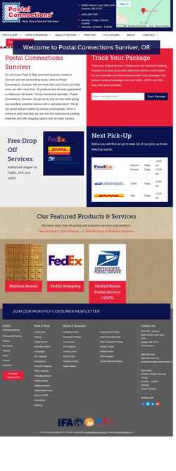 Screenshot www.postalsunriver.com