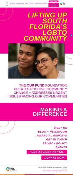 Screenshot our-fund.org