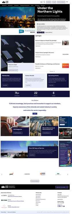 Screenshot www.cim.org
