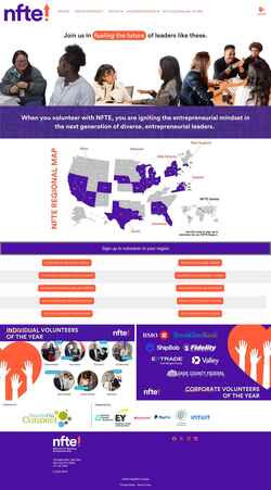 Schermata volunteer.nfte.com