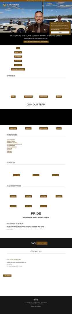 Screenshot clarkcosheriff.com
