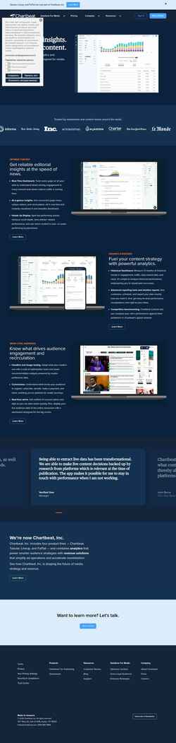 Zrzut ekranu chartbeat.com