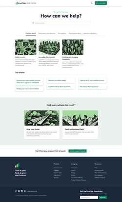 Снимак екрана help.liveplan.com