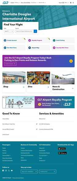 Captura de pantalla www.cltairport.com
