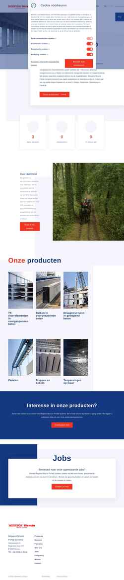 Screenshot prefabsystems.be