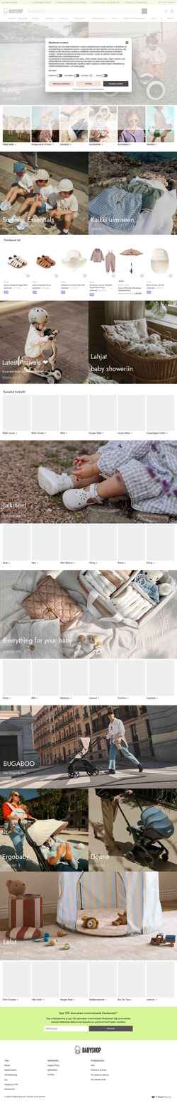 Schermata www.babyshop.com