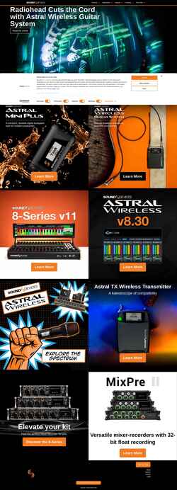 Skærmbillede www.sounddevices.com