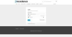 Screenshot billing.precedence.com.au