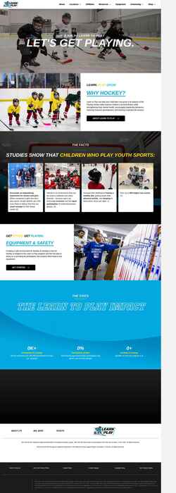 Zrzut ekranu www.learntoplay.nhl.com