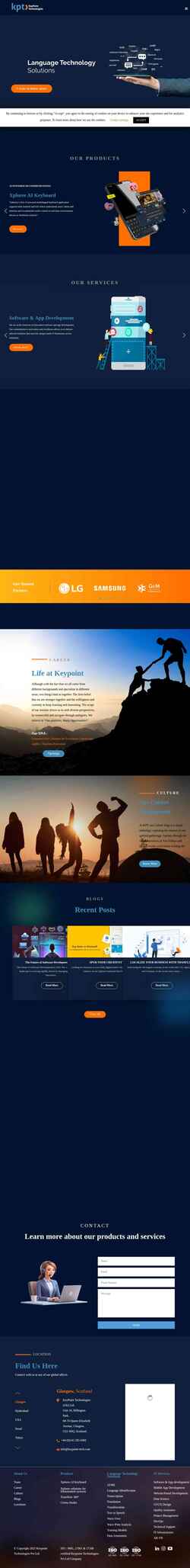 Screenshot www.keypoint-tech.com