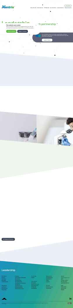 Screenshot xentria.com