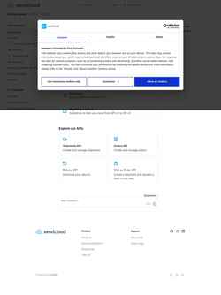 Screenshot sendcloud.dev