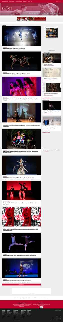 Captura de pantalla www.dance-enthusiast.com